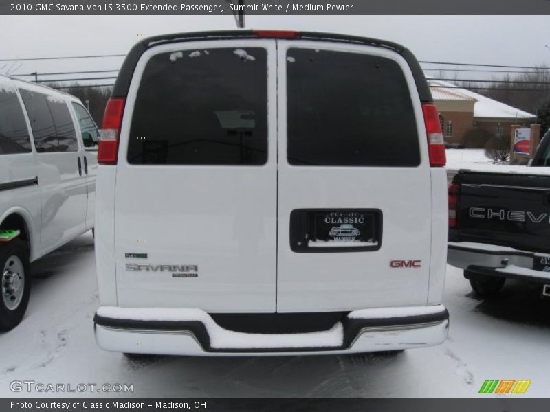 Summit White / Medium Pewter 2010 GMC Savana Van LS 3500 Extended Passenger