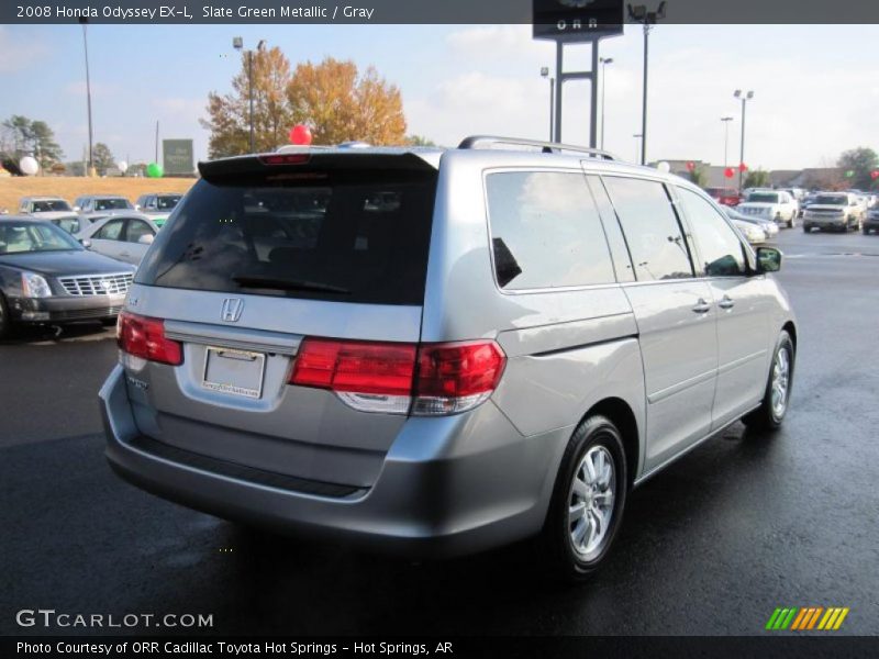 Slate Green Metallic / Gray 2008 Honda Odyssey EX-L