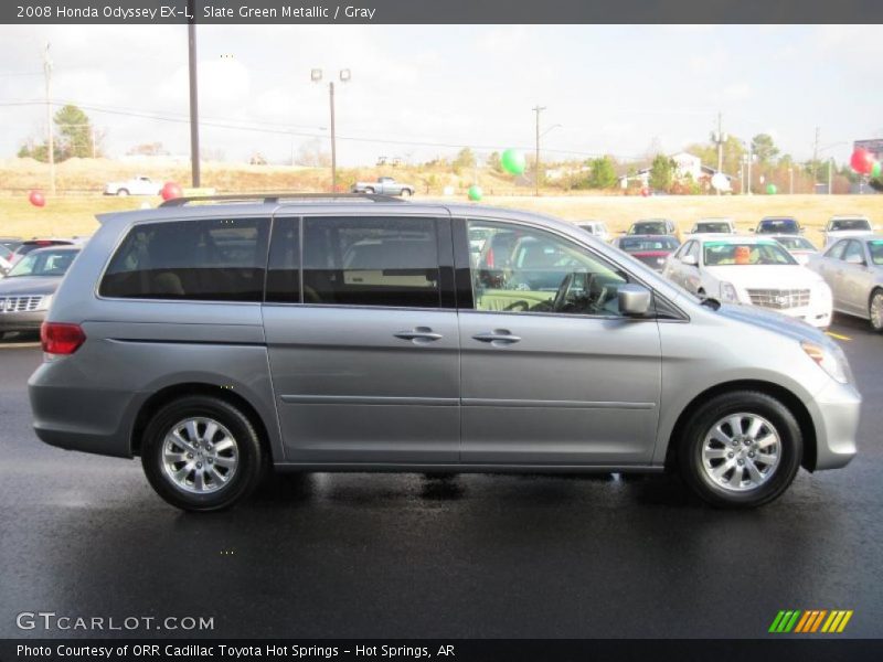 Slate Green Metallic / Gray 2008 Honda Odyssey EX-L