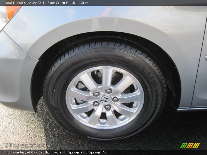 Slate Green Metallic / Gray 2008 Honda Odyssey EX-L