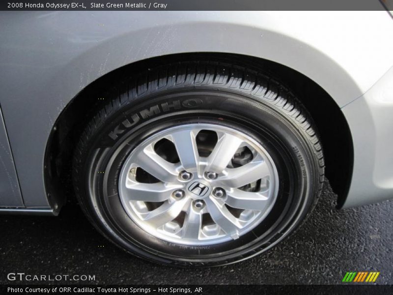 Slate Green Metallic / Gray 2008 Honda Odyssey EX-L