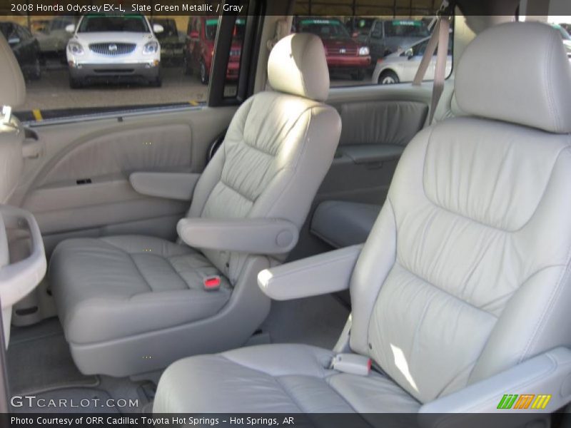 Slate Green Metallic / Gray 2008 Honda Odyssey EX-L