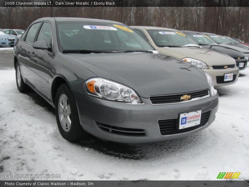 Dark Silver Metallic / Ebony Black 2008 Chevrolet Impala LT
