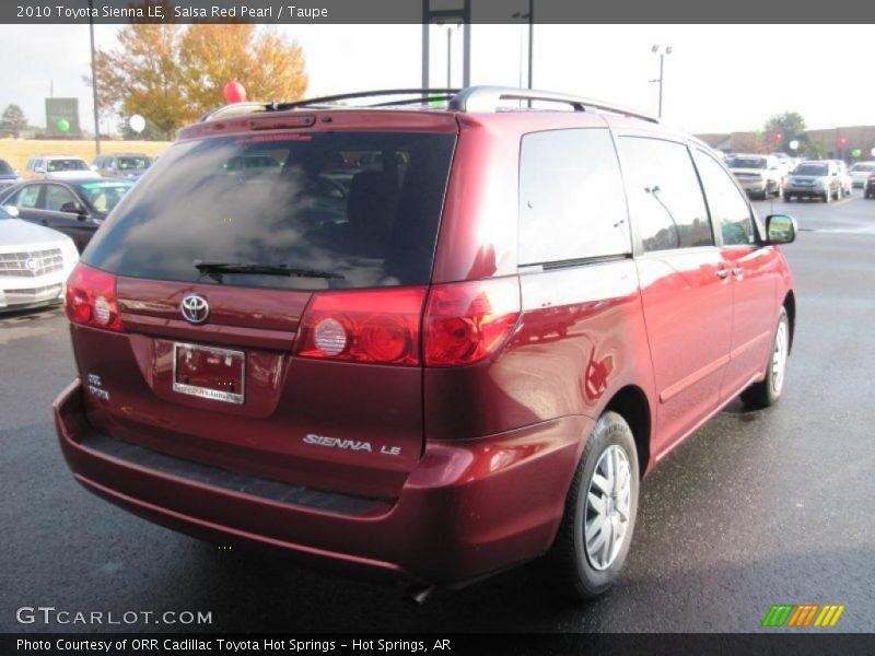 Salsa Red Pearl / Taupe 2010 Toyota Sienna LE