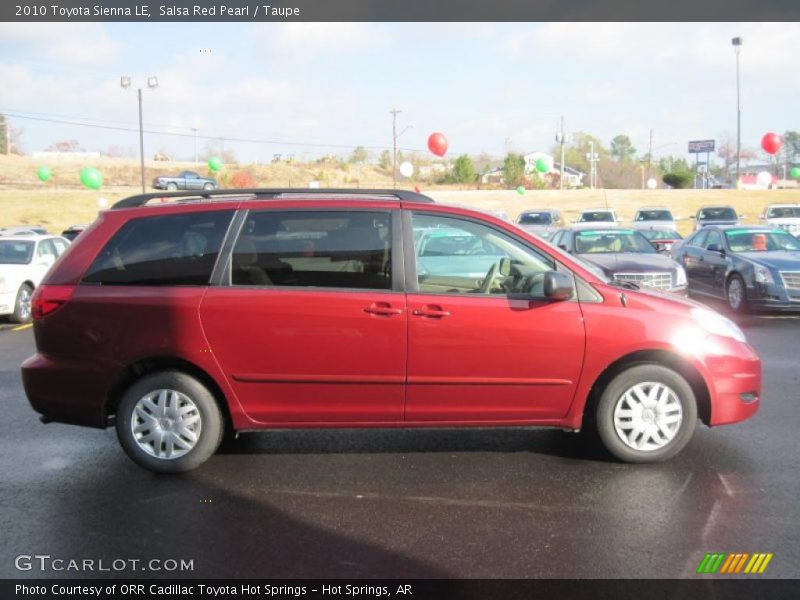 Salsa Red Pearl / Taupe 2010 Toyota Sienna LE