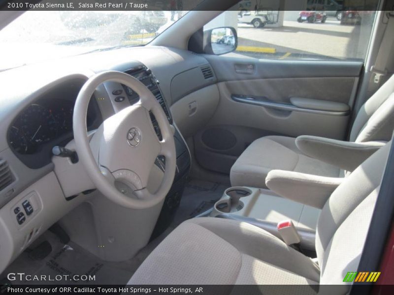 Salsa Red Pearl / Taupe 2010 Toyota Sienna LE