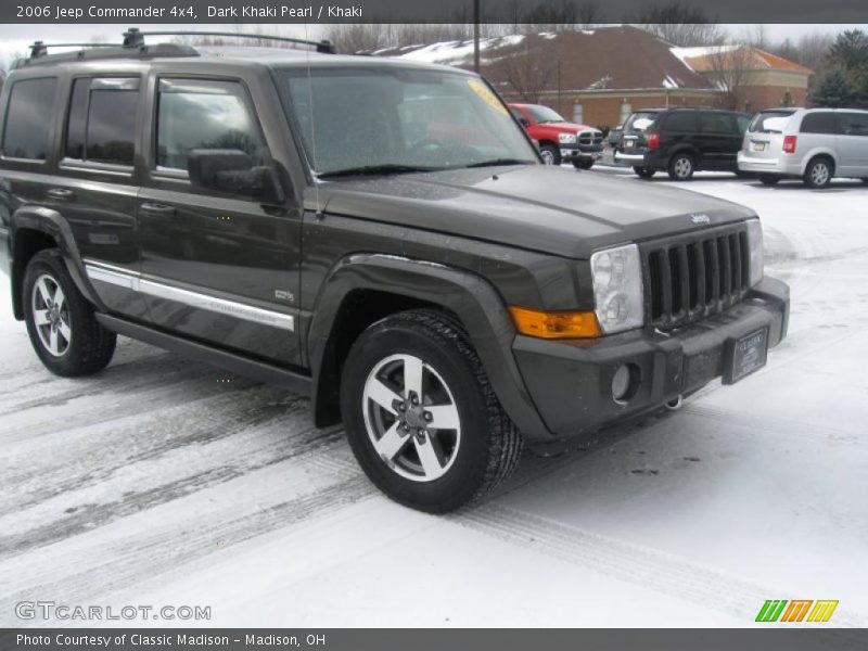 Dark Khaki Pearl / Khaki 2006 Jeep Commander 4x4