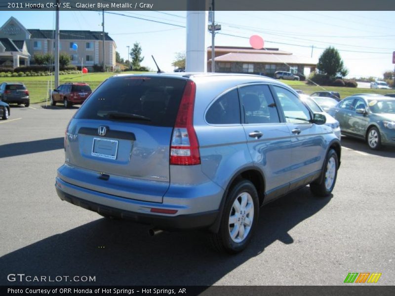 Glacier Blue Metallic / Gray 2011 Honda CR-V SE