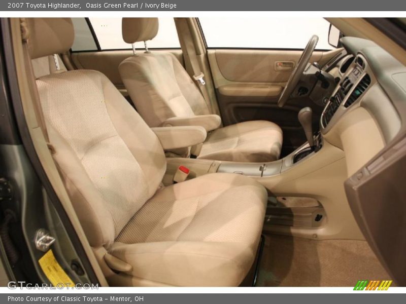 Oasis Green Pearl / Ivory Beige 2007 Toyota Highlander