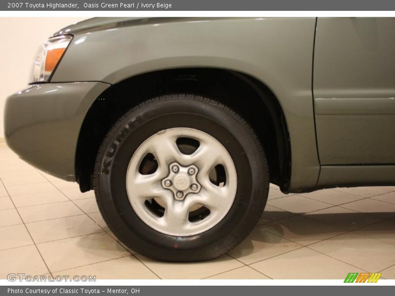 Oasis Green Pearl / Ivory Beige 2007 Toyota Highlander