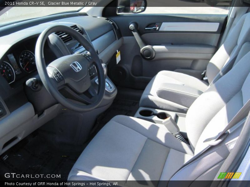 Glacier Blue Metallic / Gray 2011 Honda CR-V SE