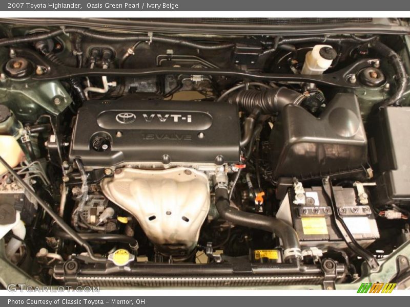 Oasis Green Pearl / Ivory Beige 2007 Toyota Highlander