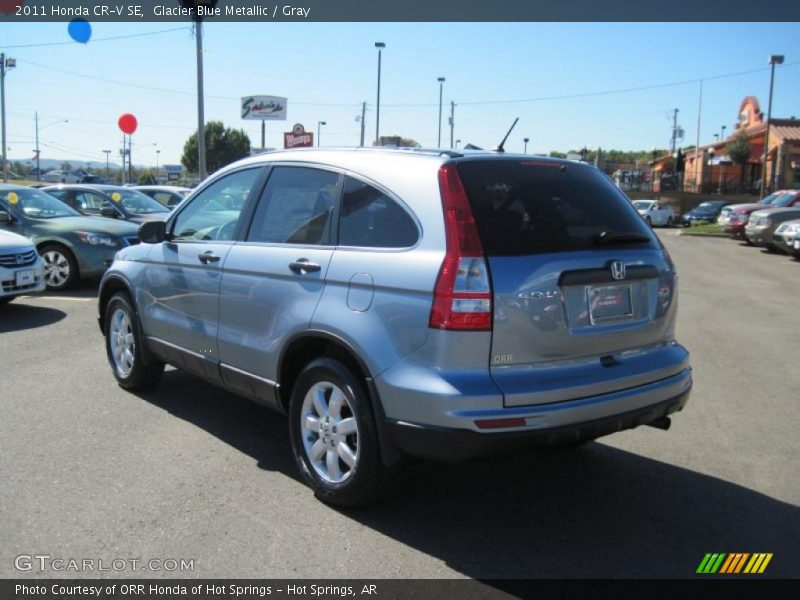 Glacier Blue Metallic / Gray 2011 Honda CR-V SE