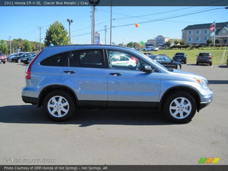 Glacier Blue Metallic / Gray 2011 Honda CR-V SE