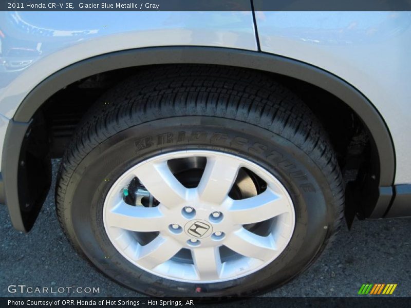 Glacier Blue Metallic / Gray 2011 Honda CR-V SE
