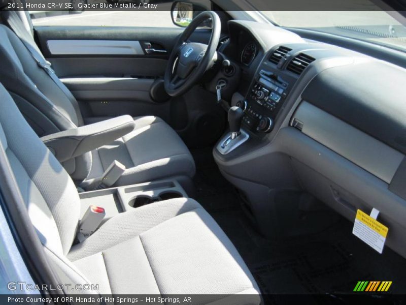 Glacier Blue Metallic / Gray 2011 Honda CR-V SE