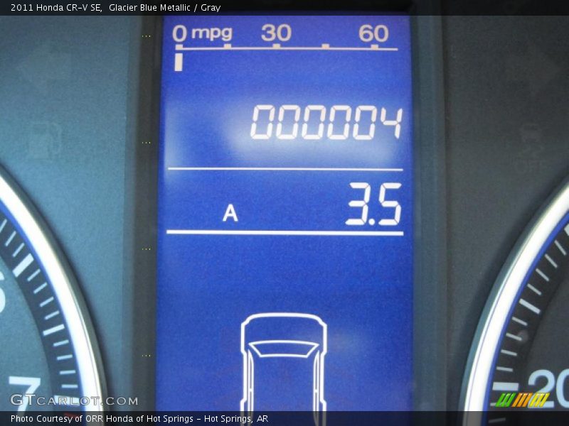 Glacier Blue Metallic / Gray 2011 Honda CR-V SE