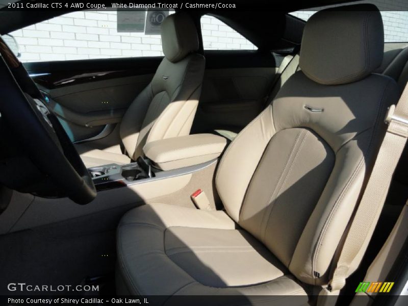 White Diamond Tricoat / Cashmere/Cocoa 2011 Cadillac CTS 4 AWD Coupe