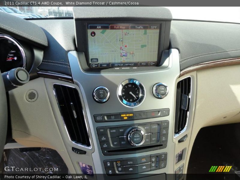 Controls of 2011 CTS 4 AWD Coupe