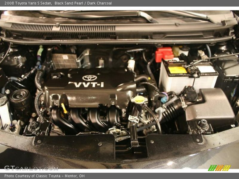 Black Sand Pearl / Dark Charcoal 2008 Toyota Yaris S Sedan