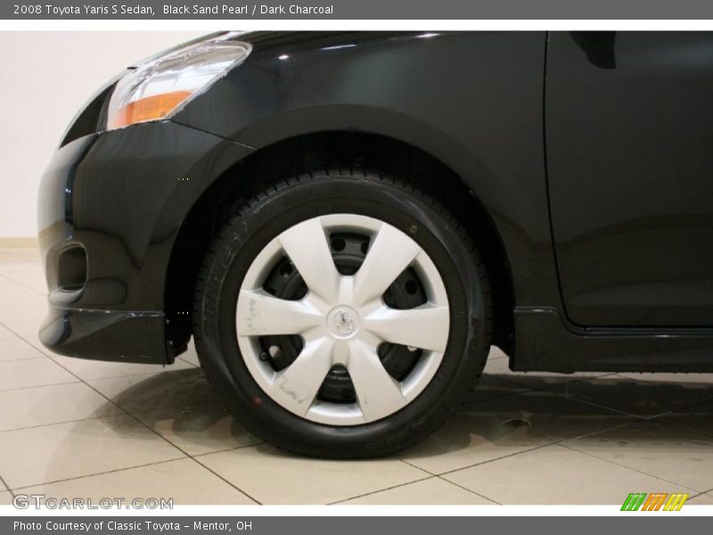 Black Sand Pearl / Dark Charcoal 2008 Toyota Yaris S Sedan