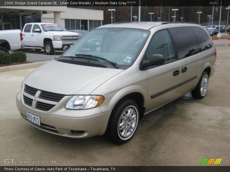 Linen Gold Metallic / Medium Slate Gray 2006 Dodge Grand Caravan SE