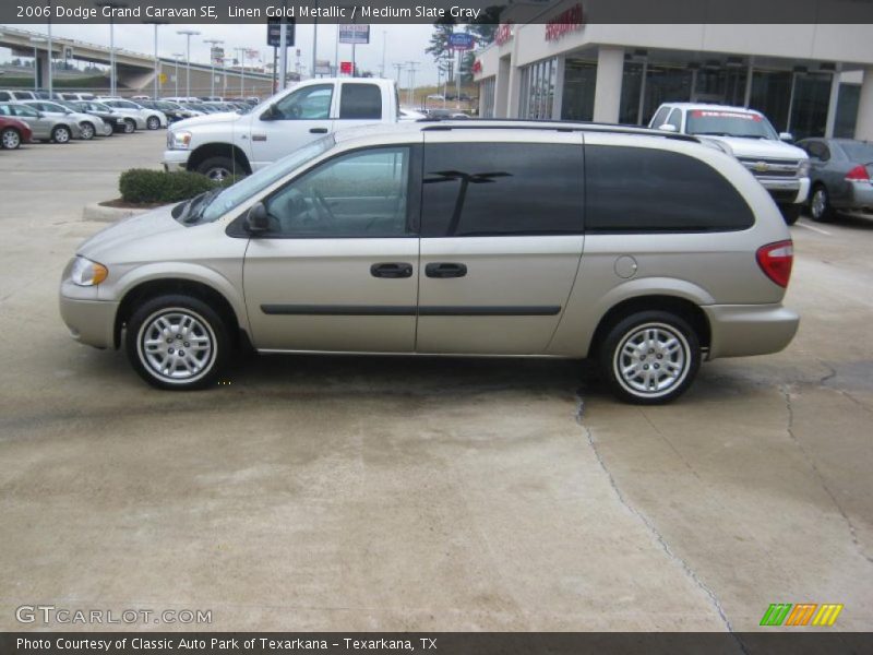Linen Gold Metallic / Medium Slate Gray 2006 Dodge Grand Caravan SE