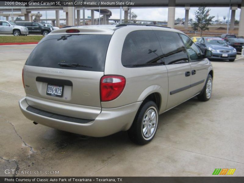 Linen Gold Metallic / Medium Slate Gray 2006 Dodge Grand Caravan SE