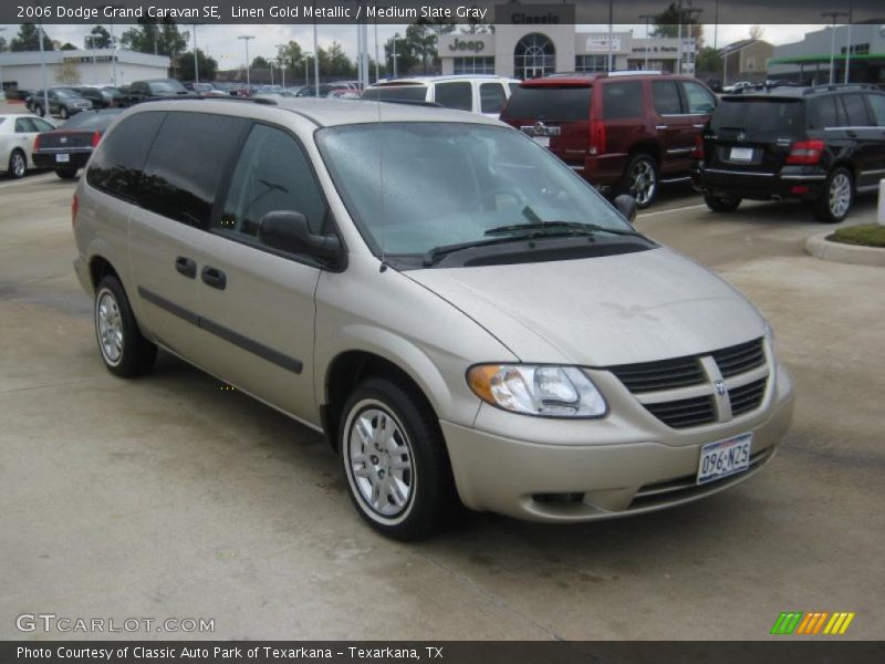 Linen Gold Metallic / Medium Slate Gray 2006 Dodge Grand Caravan SE