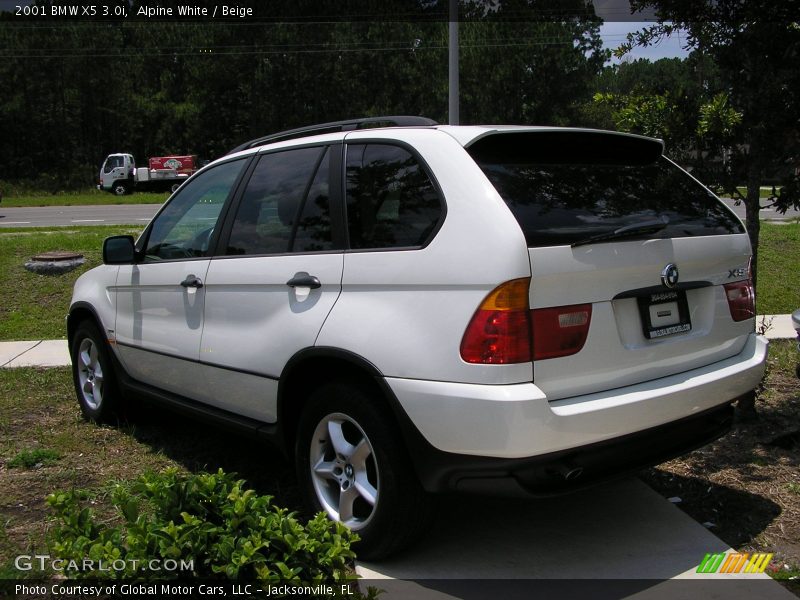 Alpine White / Beige 2001 BMW X5 3.0i
