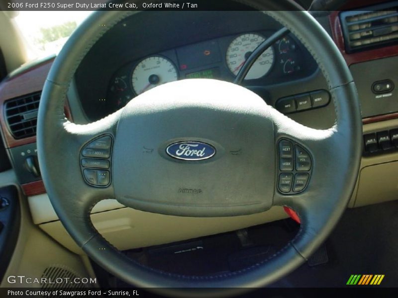Oxford White / Tan 2006 Ford F250 Super Duty Lariat Crew Cab
