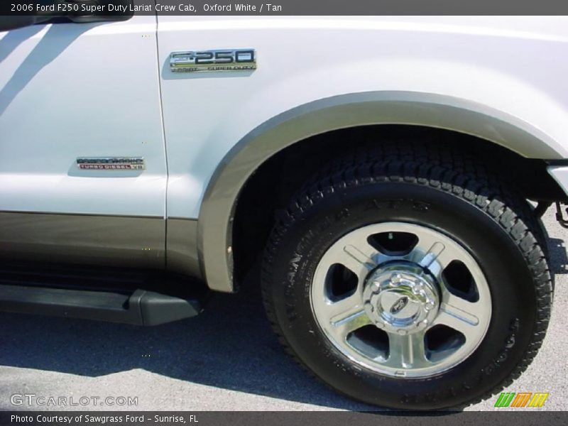Oxford White / Tan 2006 Ford F250 Super Duty Lariat Crew Cab
