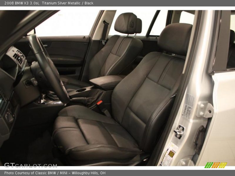 Titanium Silver Metallic / Black 2008 BMW X3 3.0si
