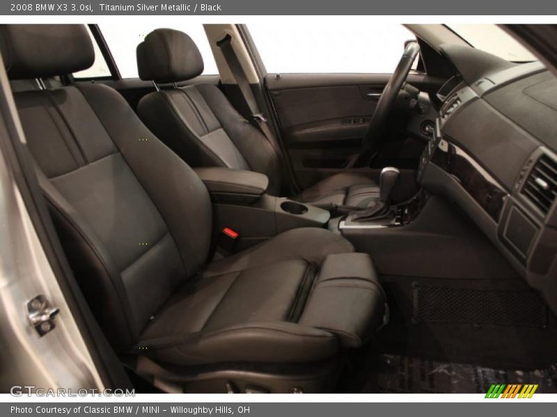 Titanium Silver Metallic / Black 2008 BMW X3 3.0si