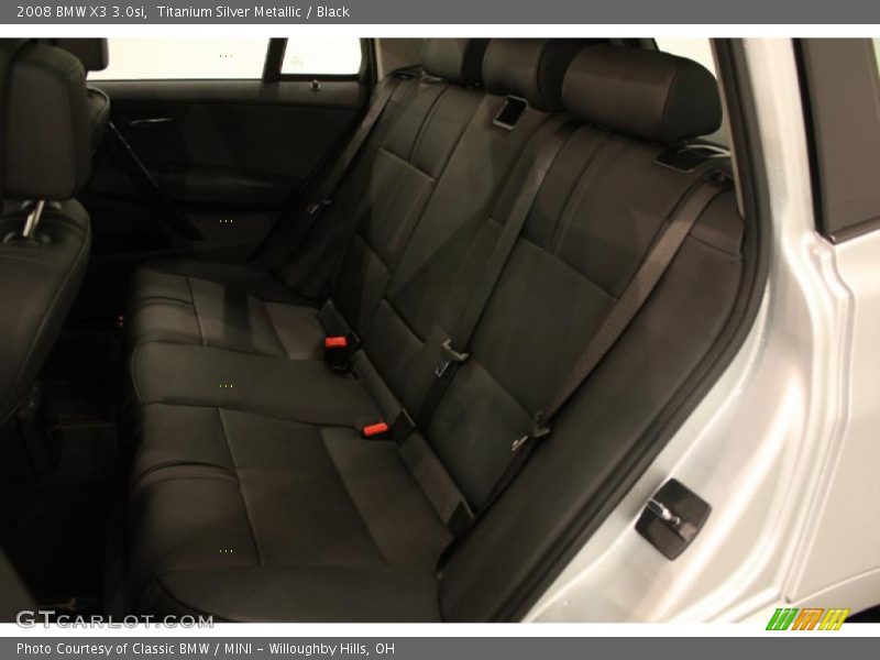 Titanium Silver Metallic / Black 2008 BMW X3 3.0si