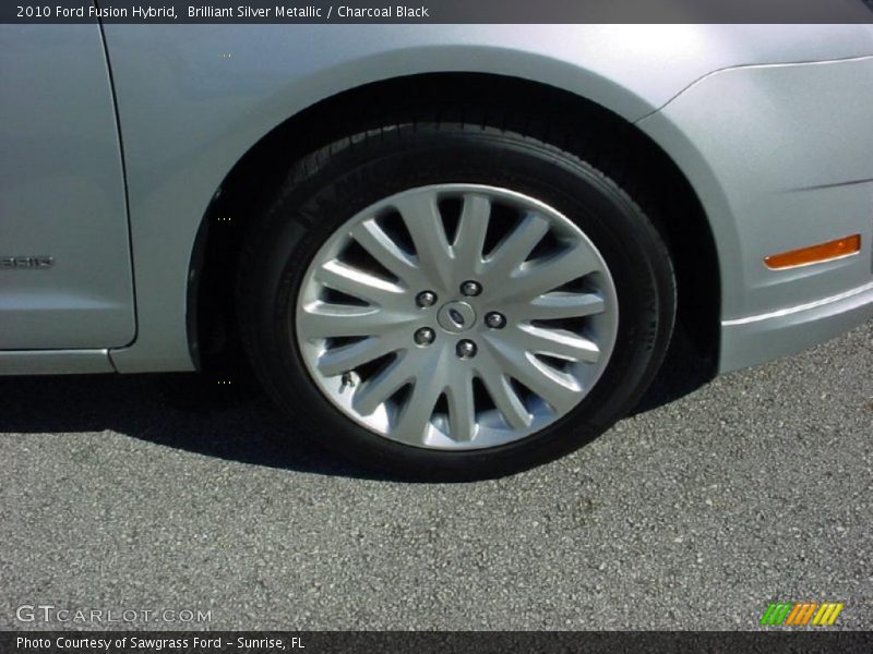 Brilliant Silver Metallic / Charcoal Black 2010 Ford Fusion Hybrid