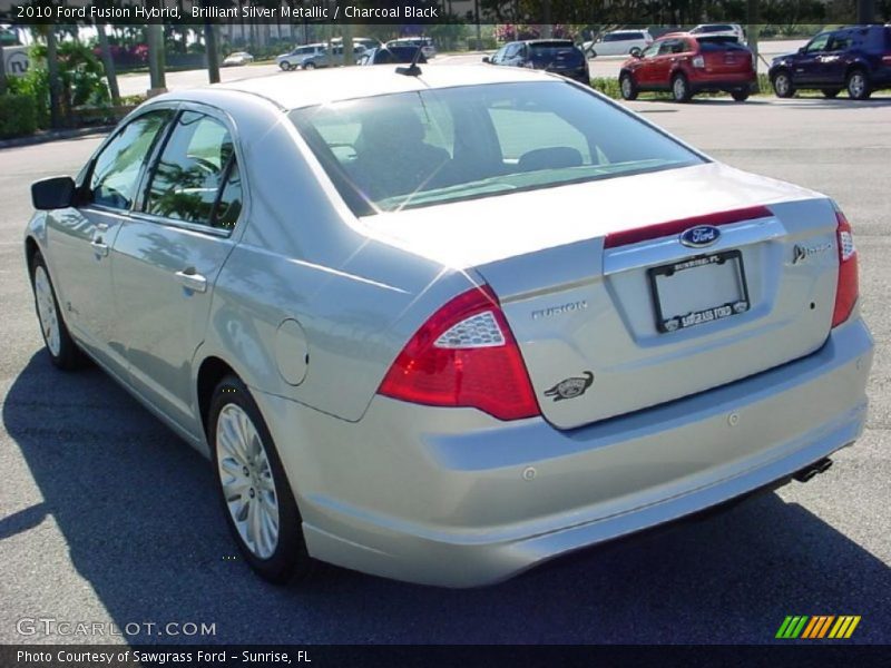 Brilliant Silver Metallic / Charcoal Black 2010 Ford Fusion Hybrid