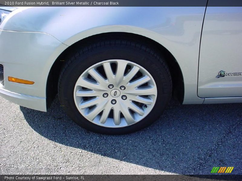 Brilliant Silver Metallic / Charcoal Black 2010 Ford Fusion Hybrid