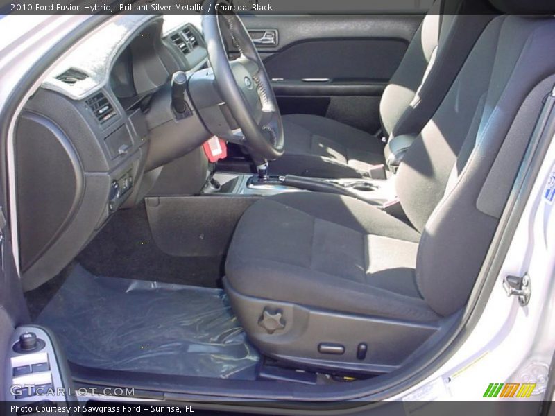 Brilliant Silver Metallic / Charcoal Black 2010 Ford Fusion Hybrid