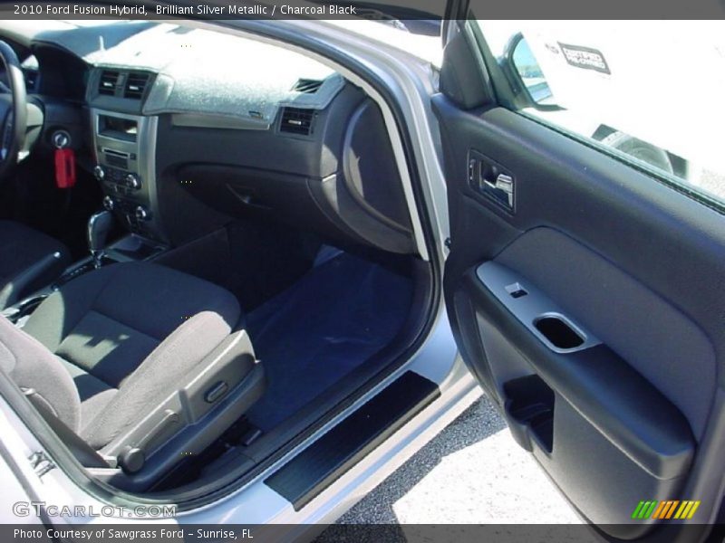 Brilliant Silver Metallic / Charcoal Black 2010 Ford Fusion Hybrid