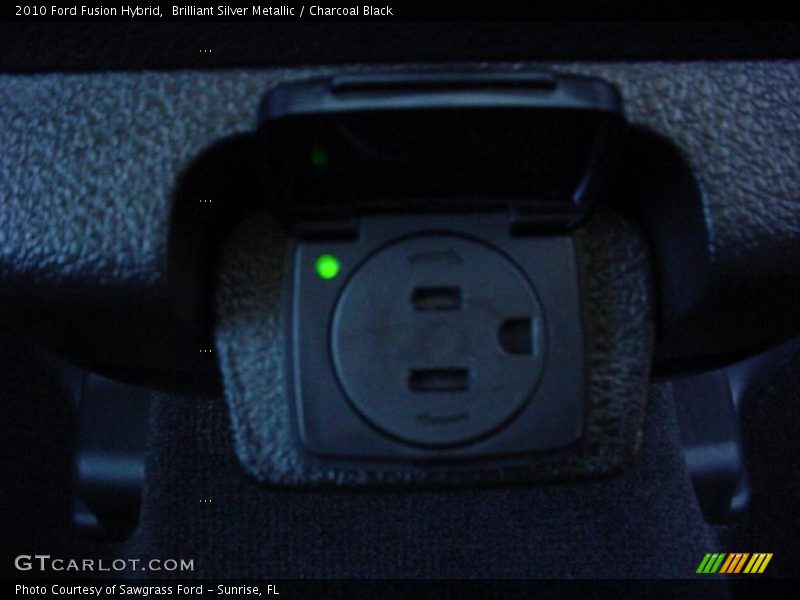 Brilliant Silver Metallic / Charcoal Black 2010 Ford Fusion Hybrid