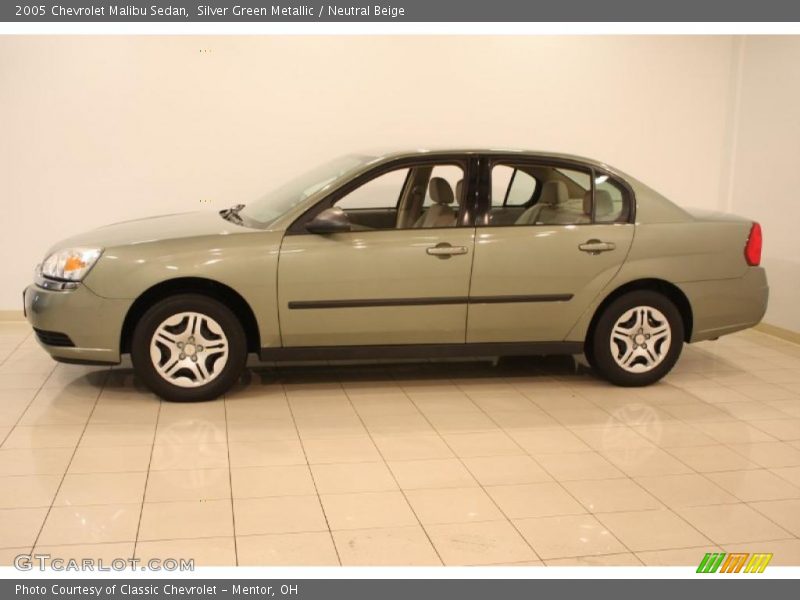 Silver Green Metallic / Neutral Beige 2005 Chevrolet Malibu Sedan