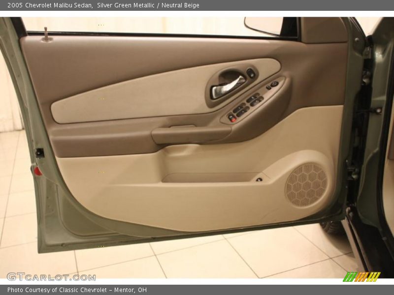 Silver Green Metallic / Neutral Beige 2005 Chevrolet Malibu Sedan