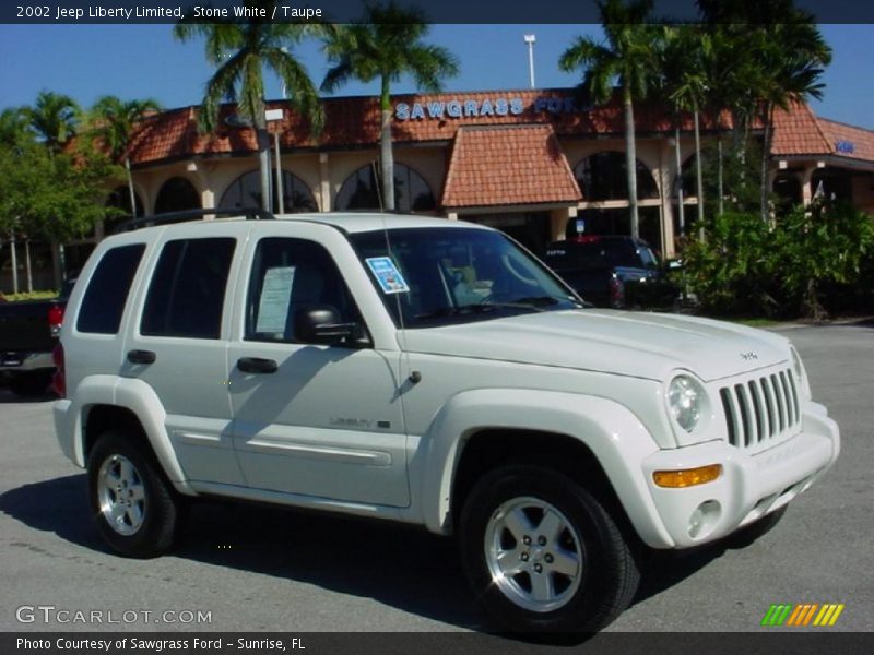 Stone White / Taupe 2002 Jeep Liberty Limited