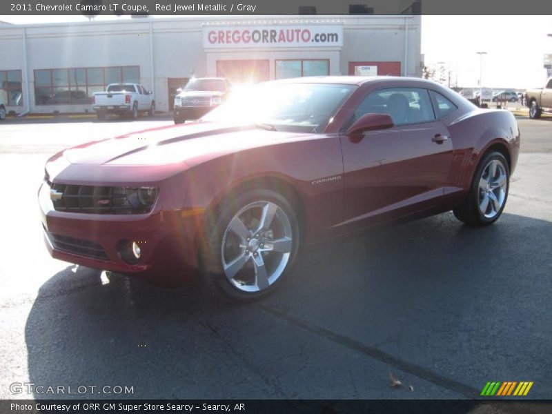 Red Jewel Metallic / Gray 2011 Chevrolet Camaro LT Coupe