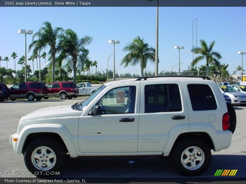 Stone White / Taupe 2002 Jeep Liberty Limited