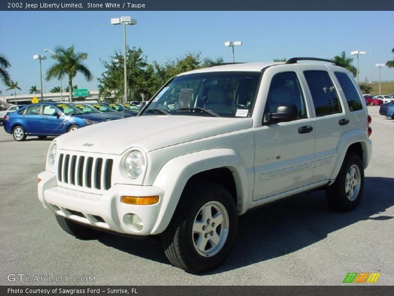 Stone White / Taupe 2002 Jeep Liberty Limited