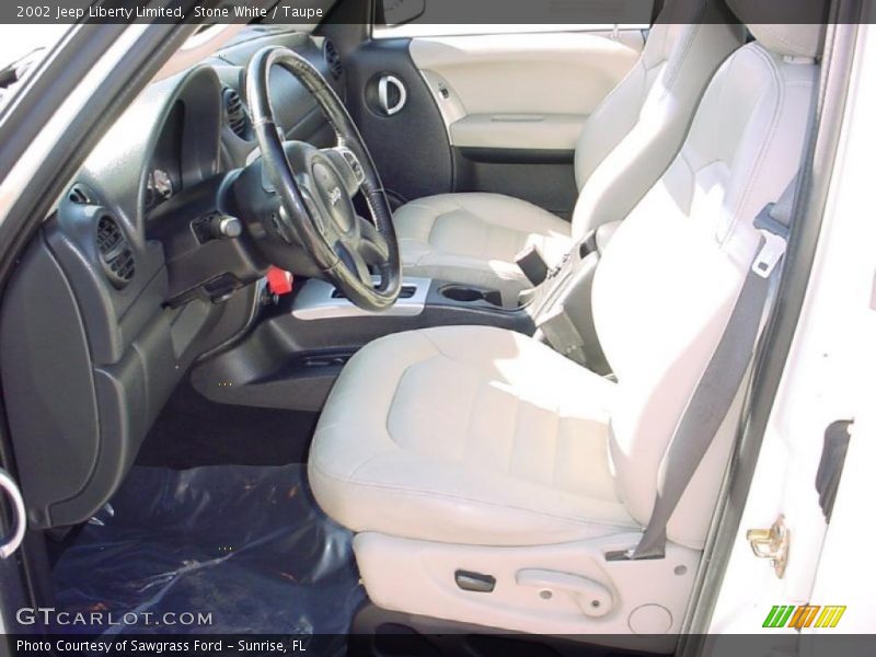Stone White / Taupe 2002 Jeep Liberty Limited