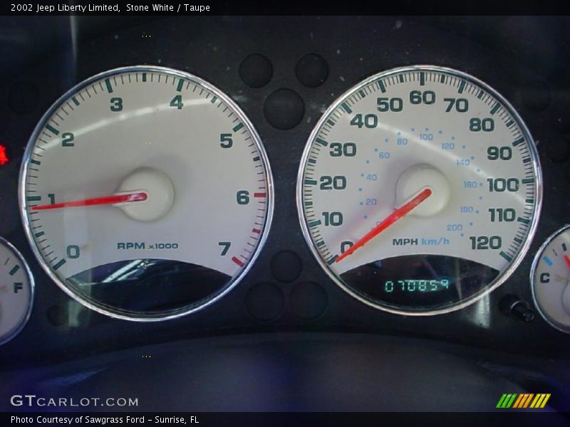 Stone White / Taupe 2002 Jeep Liberty Limited