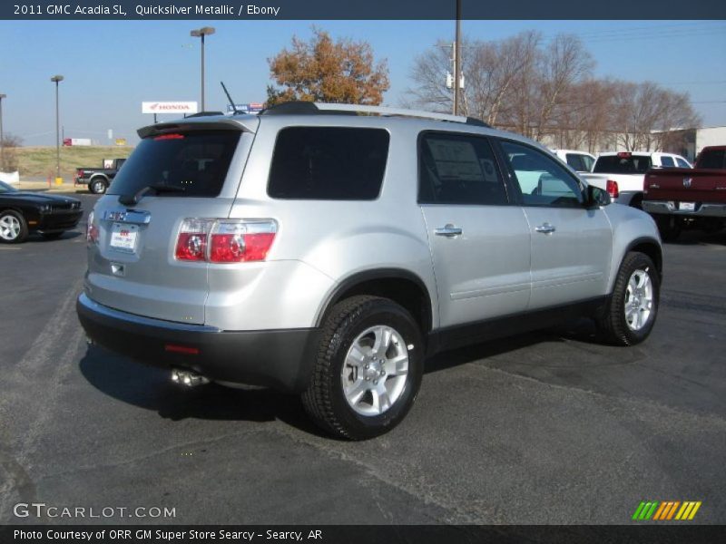 Quicksilver Metallic / Ebony 2011 GMC Acadia SL